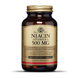 Niacin 500 mg (100 veg caps)