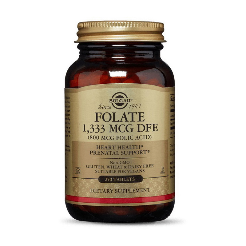 Folate 1333 mcg DFE (Folic Acid 800 mcg) (250 veg caps) Folate 1333 mcg DFE (Folic Acid 800 mcg) (250 veg caps)