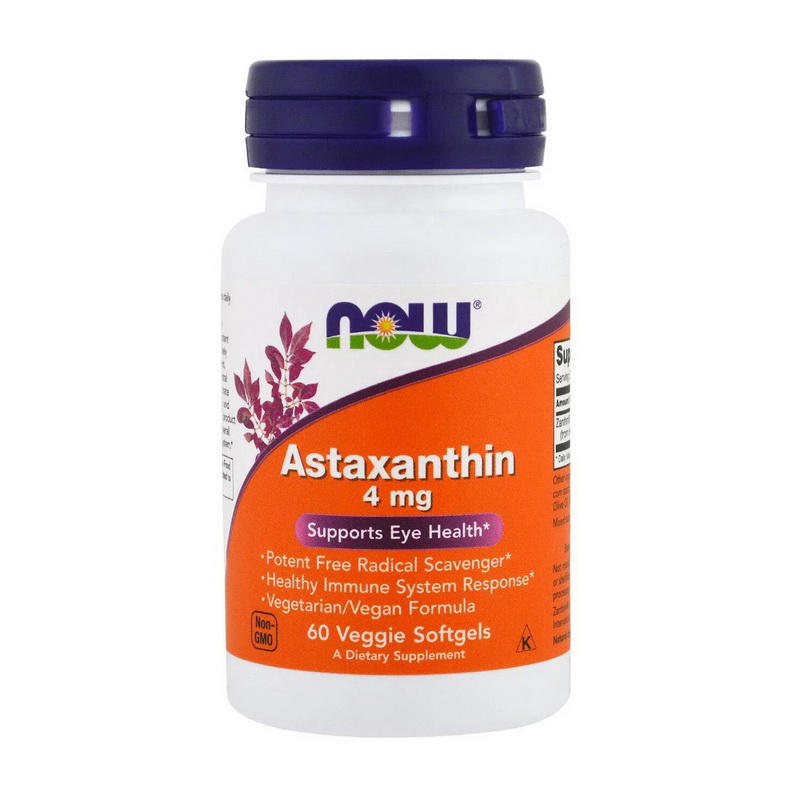 Astaxanthin 4 mg (60 veg softgels) Astaxanthin 4 mg (60 veg softgels)