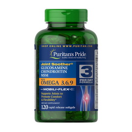 Glucosamine, Chondroitin & MSM with Omega 3,6,9 (120 softgels)