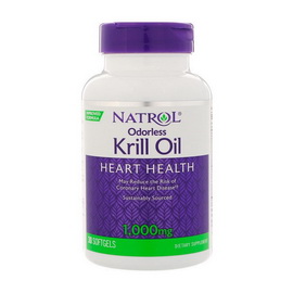 Odorless Krill Oil Heart Health 1000 mg (30 softgels)