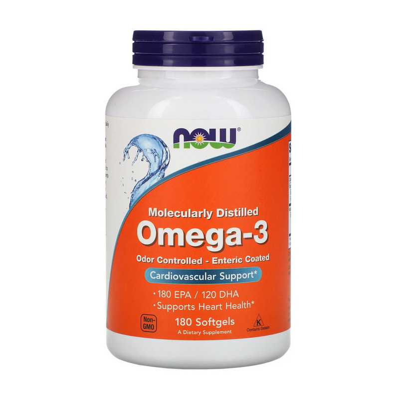 Omega-3 Odor Controlled - Enteric Coated (180 softgels) Omega-3 Odor Controlled - Enteric Coated (180 softgels)