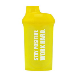 Shaker "Stay Positive Work Hard" Yellow (500 ml)