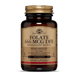 Folate 666 mcg DFE (Metafolin 400 mcg) (100 tabs)