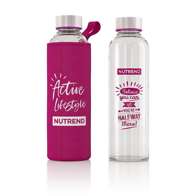 Glass Bottle Pink (500 ml) Glass Bottle Pink (500 ml)