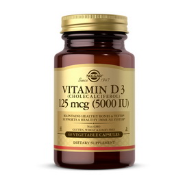 Vitamin D3 125 mcg (5000 IU) (60 veg caps)