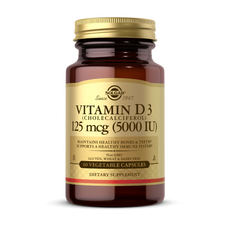 Vitamin D3 125 mcg (5000 IU) (60 veg caps) Vitamin D3 125 mcg (5000 IU) (60 veg caps)