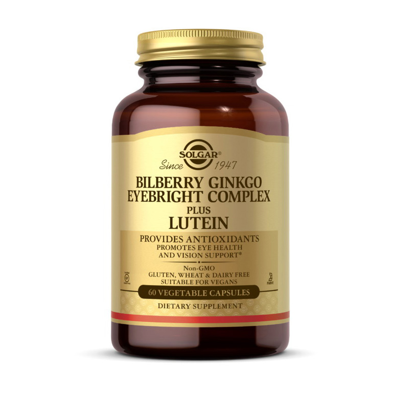 Bilberry Ginkgo Eyebright Complex plus Lutein (60 veg caps) Bilberry Ginkgo Eyebright Complex plus Lutein (60 veg caps)