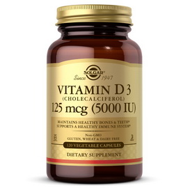 Vitamin D3 125 mcg (5000 IU) (120 veg caps)