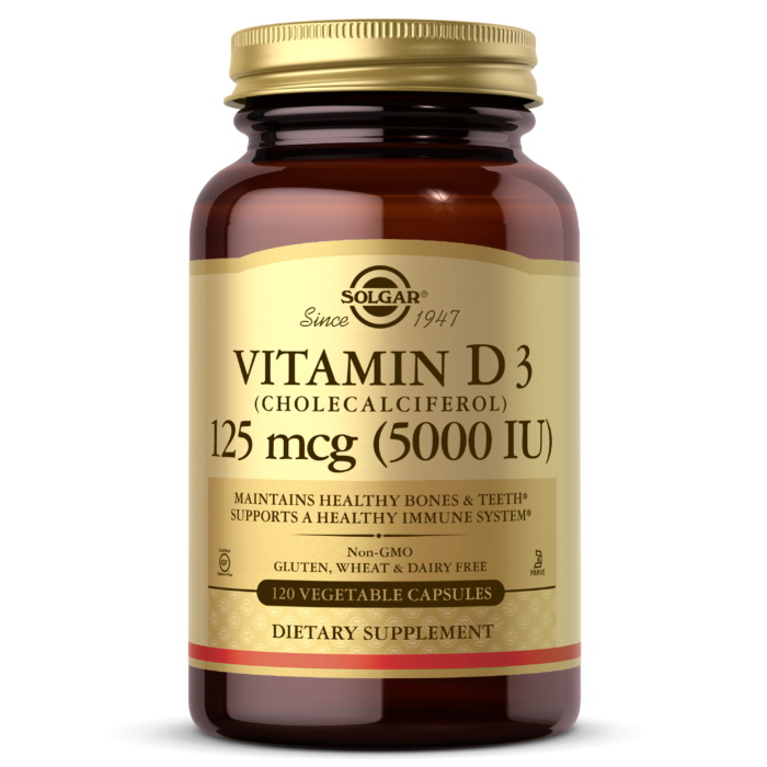 Vitamin D3 125 mcg (5000 IU) (120 veg caps) Vitamin D3 125 mcg (5000 IU) (120 veg caps)