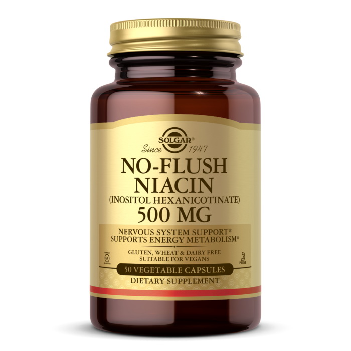 No-Flush Niacin 500 mg (50 veg caps) No-Flush Niacin 500 mg (50 veg caps)
