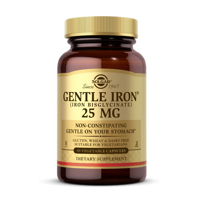 Gentle Iron 25 mg (Iron Bisglycinate) (90 veg caps) Gentle Iron 25 mg (Iron Bisglycinate) (90 veg caps)
