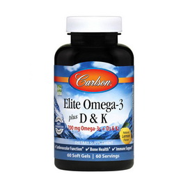 Elite Omega-3 700 mg plus D3 & K2 (60 softgels)