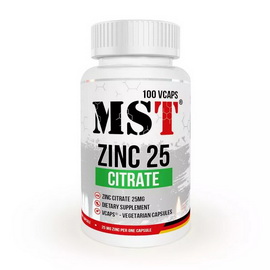 Zinc Citrate 25 mg (100 veg caps)