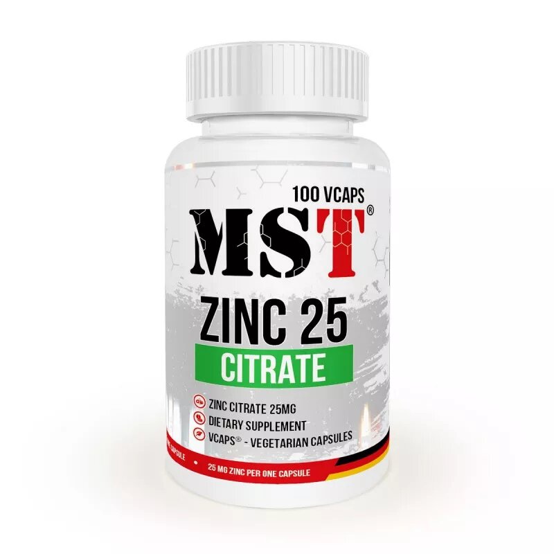 Zinc Citrate 25 mg (100 veg caps) Zinc Citrate 25 mg (100 veg caps)