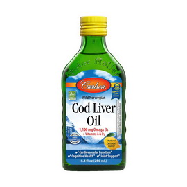 Cod Liver Oil 1100 mg Omega-3s + Vitamins A & D3 (250 ml)