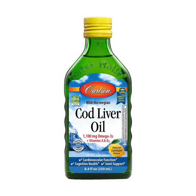 Cod Liver Oil 1100 mg Omega-3s + Vitamins A & D3 (250 ml) Cod Liver Oil 1100 mg Omega-3s + Vitamins A & D3 (250 ml)