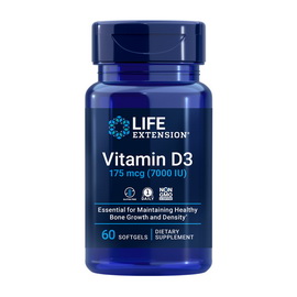 Vitamin D3 175 mcg (7000 IU) (60 softgels)