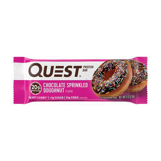 QuestBar Chocolate Sprinkled Doughnut (1 x 60 g) QuestBar Chocolate Sprinkled Doughnut (1 x 60 g)