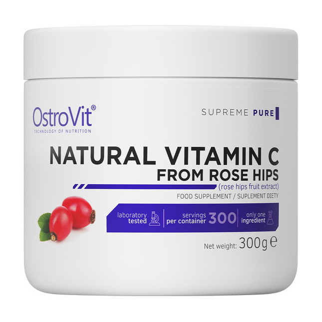 Natural Vitamin C from Rose Hips (300 g) Natural Vitamin C from Rose Hips (300 g)