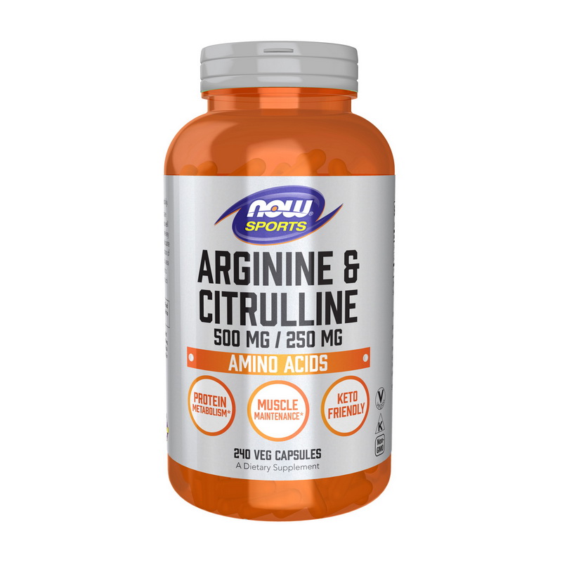 Arginine & Citrulline 500 mg/250 mg (240 veg caps) Arginine & Citrulline 500 mg/250 mg (240 veg caps)