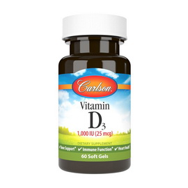 Vitamin D3 1000 IU (25 mcg) (60 softgels)