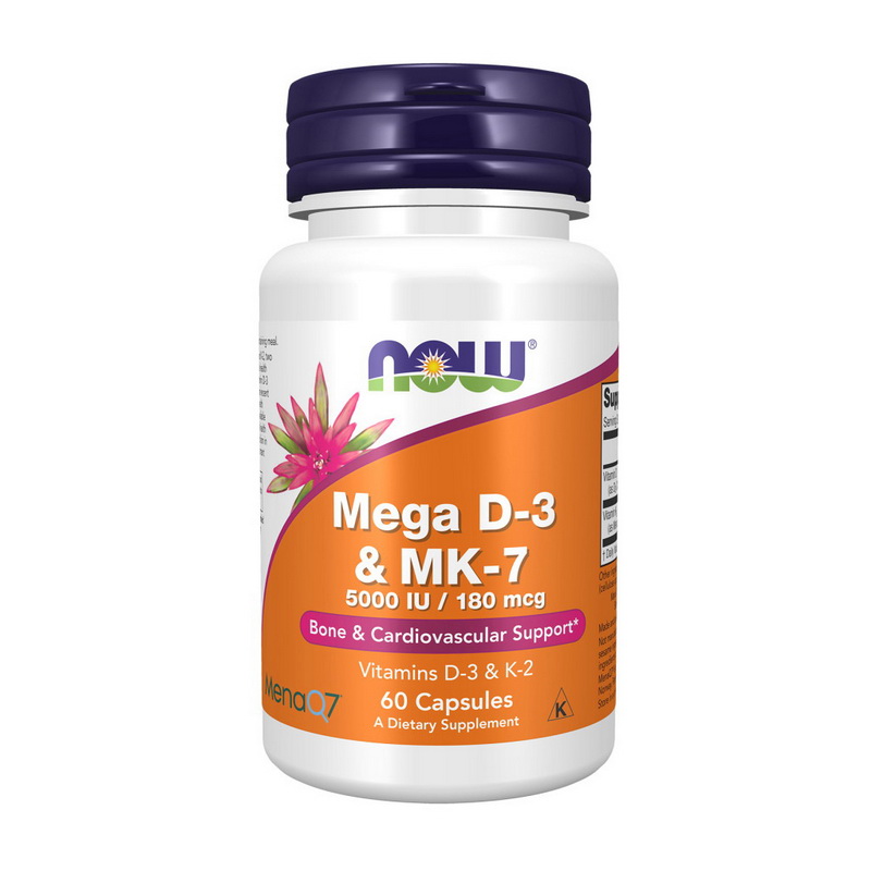 Mega D-3 & MK-7 5000 IU/180 mcg (60 veg caps) Mega D-3 & MK-7 5000 IU/180 mcg (60 veg caps)
