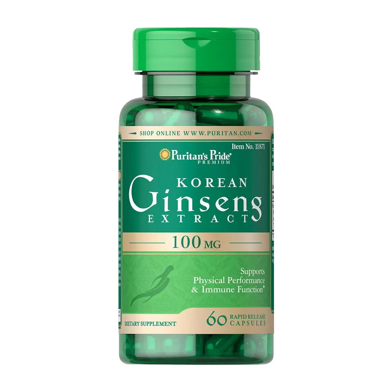 Korean Ginseng Extract 100 mg (60 caps) Korean Ginseng Extract 100 mg (60 caps)