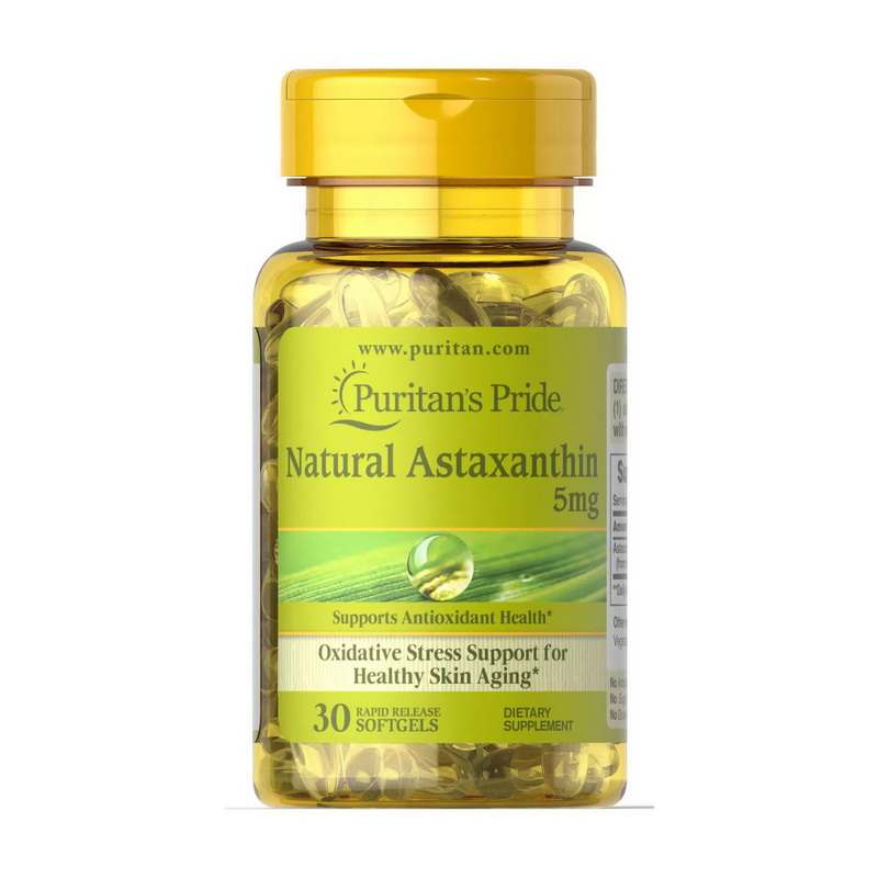 Natural Astaxanthin 5 mg (30 softgels) Natural Astaxanthin 5 mg (30 softgels)