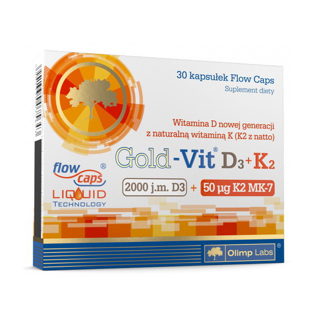 Gold-Vit D3 + K2 (2000 IU/50 µg) (30 caps) Gold-Vit D3 + K2 (2000 IU/50 µg) (30 caps)