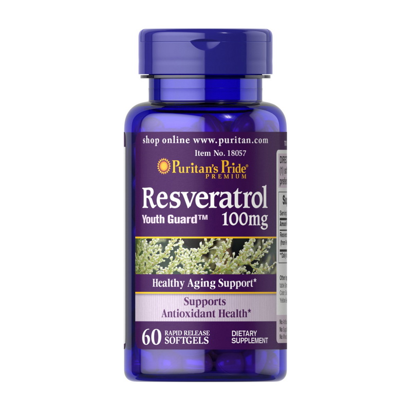Resveratrol 100 mg (60 softgels) Resveratrol 100 mg (60 softgels)
