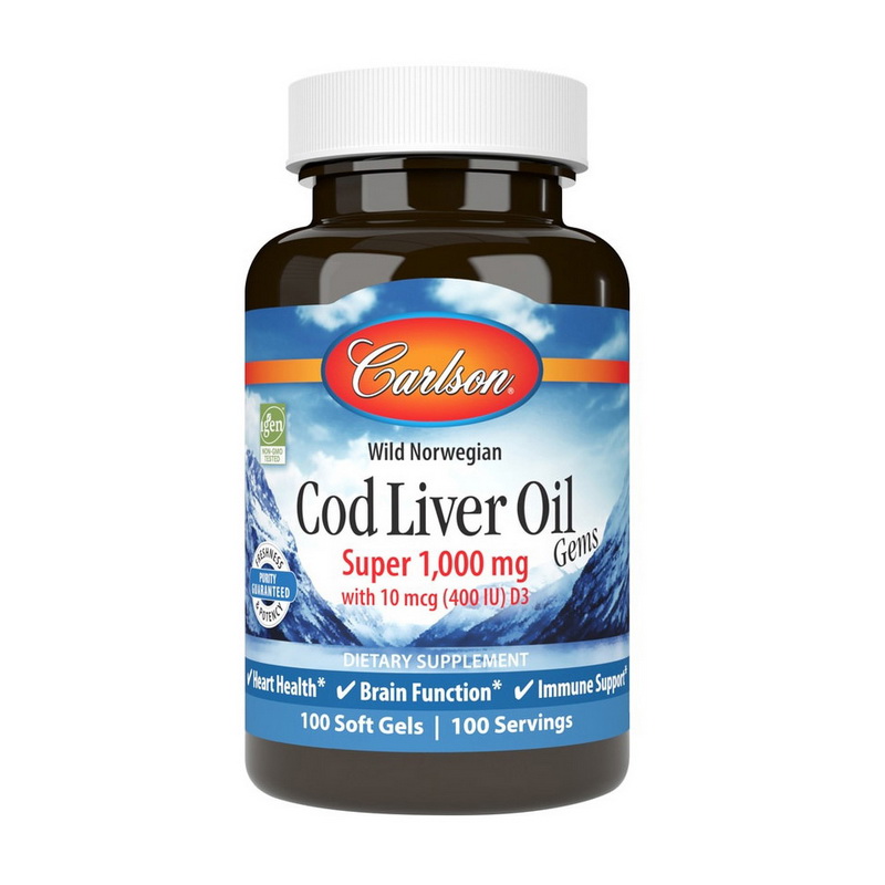Cod Liver Oil Gems Super 1000 mg (100 softgels) Cod Liver Oil Gems Super 1000 mg (100 softgels)