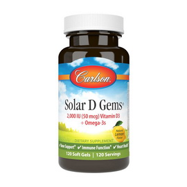 Solar D Gems 2000 IU (50 mcg) (120 softgels)