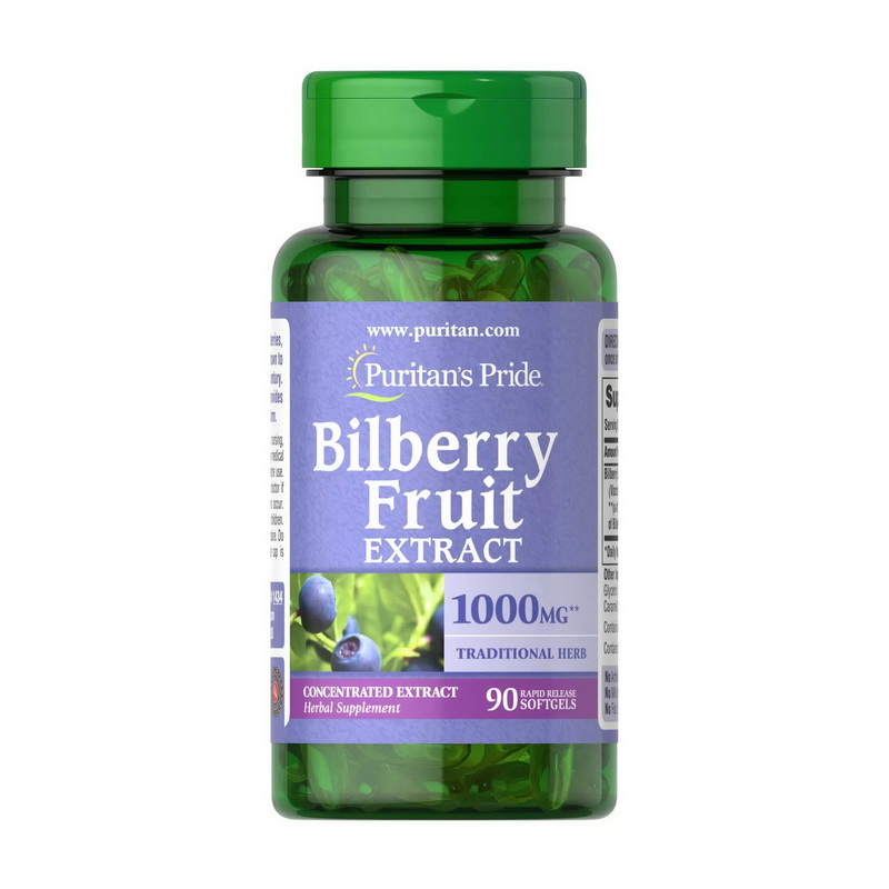 Bilberry Fruit Extract 1000 mg (90 softgels) Bilberry Fruit Extract 1000 mg (90 softgels)