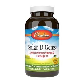 Solar D Gems 2000 IU (50 mcg) (360 softgels)