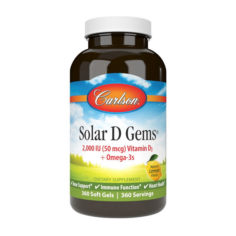Solar D Gems 2000 IU (50 mcg) (360 softgels) Solar D Gems 2000 IU (50 mcg) (360 softgels)