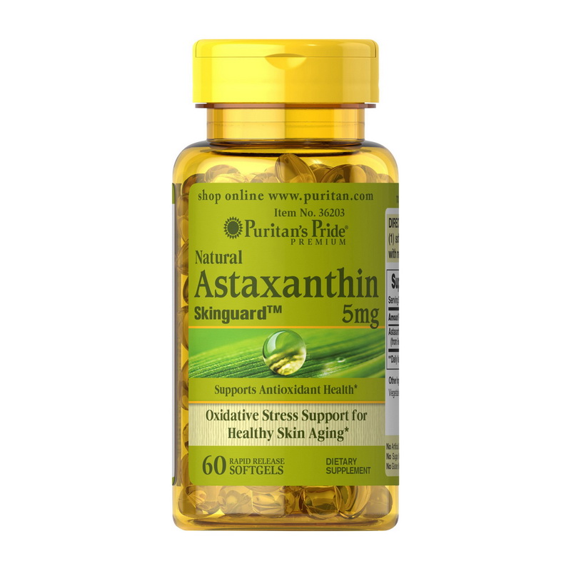 Natural Astaxanthin 5 mg (60 softgels) Natural Astaxanthin 5 mg (60 softgels)