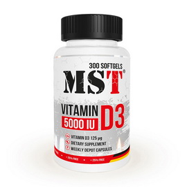 Vitamin D3 5000 IU (125 mcg) (300 softgels)