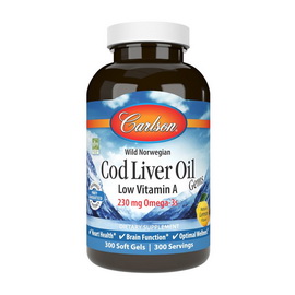 Cod Liver Oil Low Vitamin A (300 softgels)