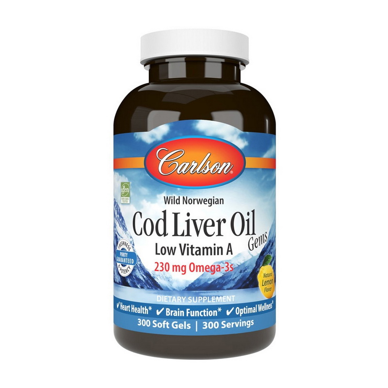 Cod Liver Oil Low Vitamin A (300 softgels) Cod Liver Oil Low Vitamin A (300 softgels)