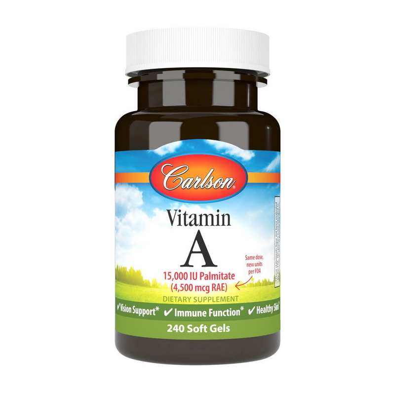 Vitamin A Palmitate 15 000 IU (4500 mcg RAE) (240 softgels) Vitamin A Palmitate 15 000 IU (4500 mcg RAE) (240 softgels)
