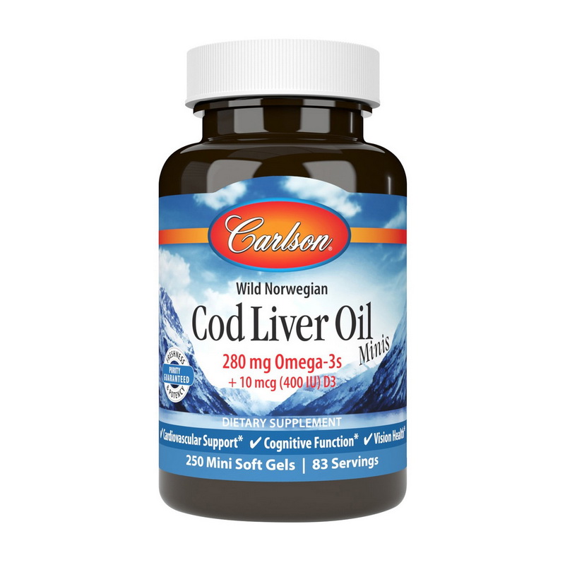 Cod Liver Oil 280 mg Omega-3s Minis (250 mini softgels) Cod Liver Oil 280 mg Omega-3s Minis (250 mini softgels)