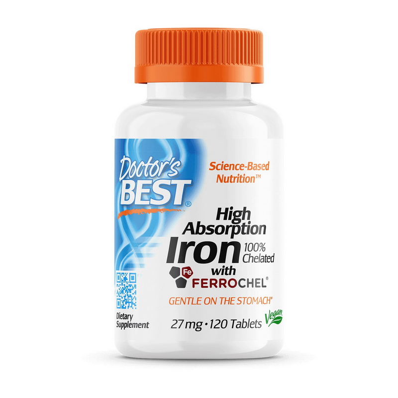 Iron Chelated with Ferrochel High Absorption (120 tabs) Iron Chelated with Ferrochel High Absorption (120 tabs)