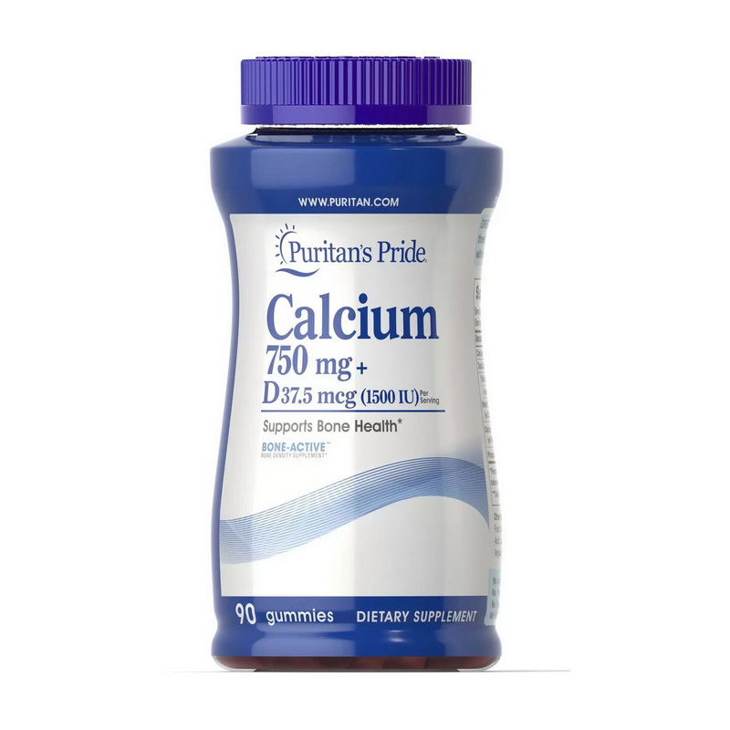 Calcium 750 mg + D 37,5 mcg (90 gummies) Calcium 750 mg + D 37,5 mcg (90 gummies)