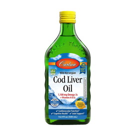 Cod Liver Oil 1100 mg Omega-3s + Vitamins A & D3 (500 ml)