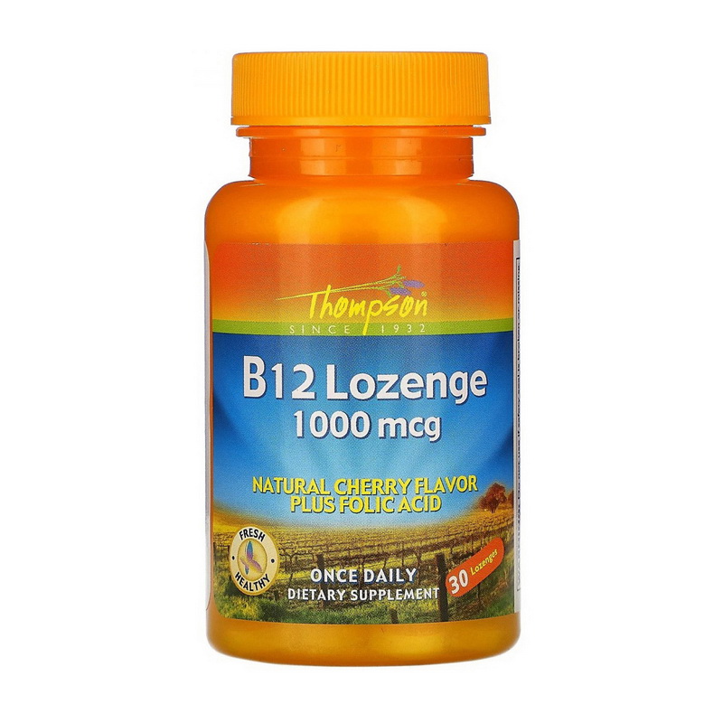 B-12 Lozenge 1000 mcg plus Folic Acid (30 lozenges) B-12 Lozenge 1000 mcg plus Folic Acid (30 lozenges)