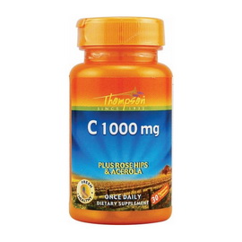 C 1000 mg plus Rose Hips and Acerola (30 veg caps)