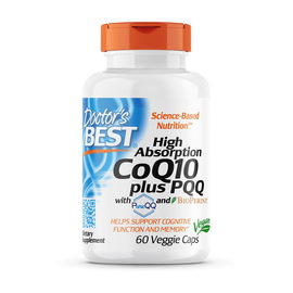 CoQ10 100 mg plus PQQ High Absorption (60 veg caps)