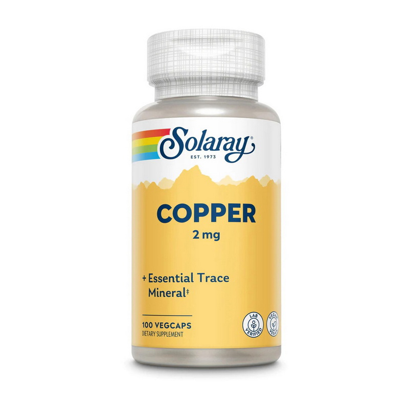 Copper 2 mg (100 veg caps) Copper 2 mg (100 veg caps)