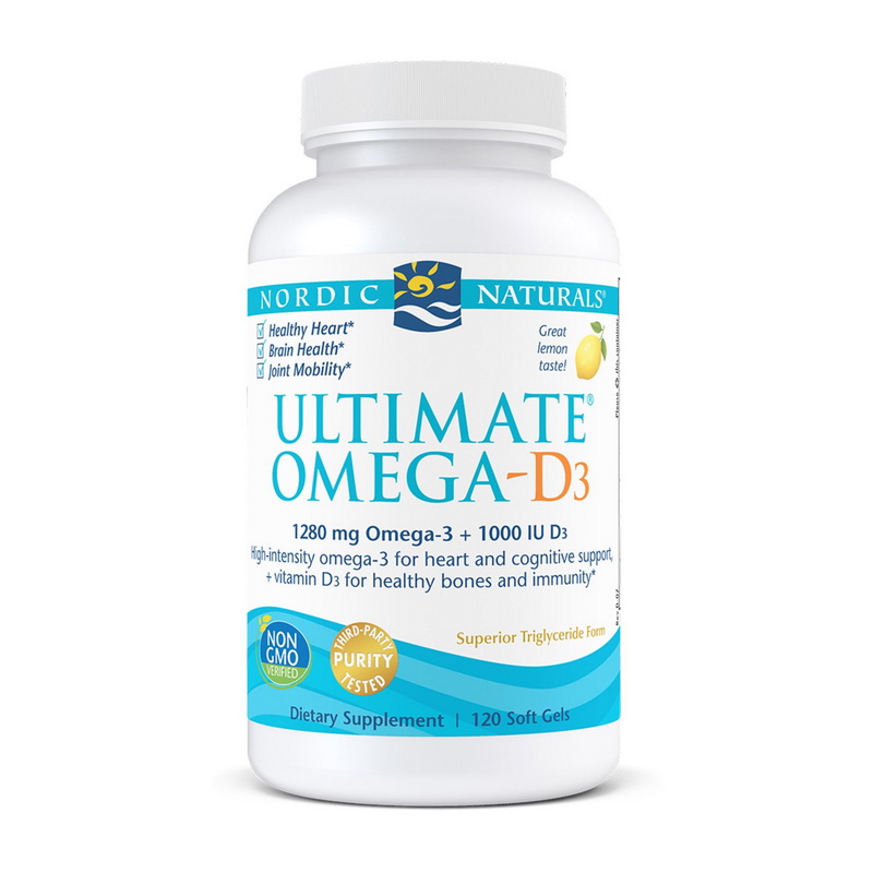Ultimate Omega-D3 1280 mg/1000 IU (120 softgels) Ultimate Omega-D3 1280 mg/1000 IU (120 softgels)